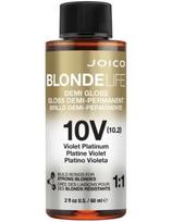 Joico pusiau ilgalaikis tonikas šviesiaplaukėms Joico Blonde Life Demi Gloss 10V Violet Platinum, 60ml