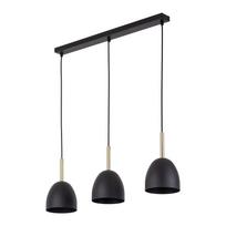 Pakabinamas šviestuvas TK LIGHTING NORD BLACK 3, 3xE27, LED Max 15W