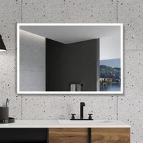 LEDIMEX SUIZA veidrodis su led apšvietimu juodu matiniu rėmu 120x80cm