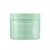 Mizon Pore Fresh Peeling Toner Pad Calming Šveičiamieji padeliai veido odos valymui, 60vnt.