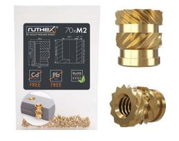 Ruthex M2 srieginis įdėklas – Rx-M2x4 - 70 vnt