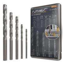 Ruthex gręžimo rinkinys srieginiams įdėklams – M2, M2.5, M3, M4, M5, M6 ir 1/4