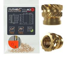 Ruthex M3 srieginis įdėklas VORON – Rx-M3x5x4 - 100 vnt.