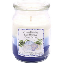 Candle-Lite Kvapioji Žvakė 3 Layer Cotton & Wood & Ocean breeze 538 g
