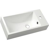 Pakabinamas lieto akmens praustuvas Ariana 50x25cm dešininis
