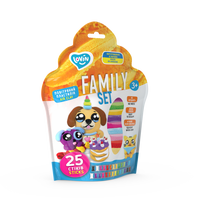 Kūrybinis rinkinys Modelinas - Plastilinas rinkinys Lovin Family set 25 vnt.