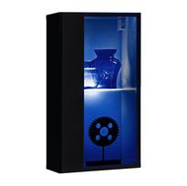 Vitrina Switch WW 4 su LED apšvietimu, juoda