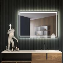 LEDIMEX Francia veidrodis su Led apšvietimu 90x80 cm