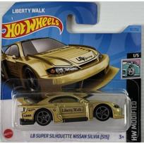 SU kainoženkliu!!!  Hot Wheels Mainline Modeliukas LB Super Silhouette Nissan Silvia (s15) gold short card