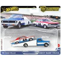Hot Wheels Premium Team Transport Modeliukas 1966 Chevrolet Chevelle & Chevrolet Ramp Truck (yra Sandėlyje)