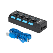 HUB USB 3.0 4 prievadų Rebel
