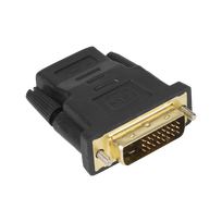 Adapterio jungtis DVI kištukas (24+1) dviguba jungtis - HDMI lizdas