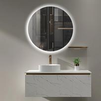LEDIMEX Oporto veidrodis su LED galiniu apšvietimu 90cm