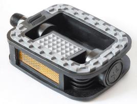 Pedalai Azimut City Top plastic Antislip su guoliais ir atšvaitais (1001)