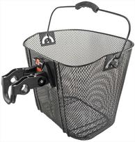 Krepšelis priekiui Azimut su plastikiniu NEW laikikliu BLACK 35x26x26cm