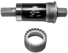 Miniklio velenas SunRace BBS15 BSA 68mm steel/steel