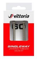 Bekamerinis ventilis Vittoria Singleway brass black 40mm 2vnt.