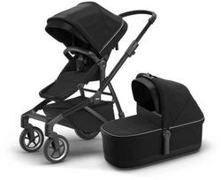 Thule Sleek universalus vežimėlis 2in1 - Midnight Black on Black