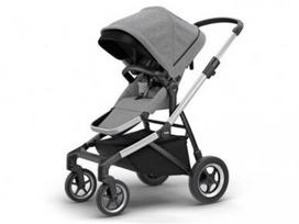 Thule sportinis vežimėlis Sleek - Grey Melange on Aluminum