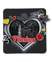 Magnetas Vilnius su širdute 70 x 50 mm