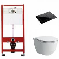 Komplektas Tece rėmas ir Laufen Pro Rimless unitazas su dangčiu