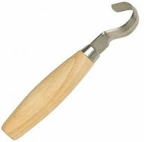 Šaukštų drožinėjimo peilis Morakniv® 162, lenkta geležtė 55x2,5mm. 15mm vidinis skersmuo. Dvigubi ašmenys, beržinė rankena