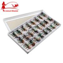 Akcija 96vnt In 24Box Mosquitoes Style Muselinės žvejybos masalas