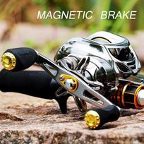 „Baitcasting“ ritės 12BB Kairės/dešinės pusės tiektuvas Baitcaster Wheel Carbon Drag 5KG velkamoji žvejybos ritė Left Hand