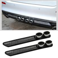 1Pair Universal Car Auto Styling netikras dekoratyvinis ventiliacijos tinklelio išmetimo duslintuvo vamzdis
