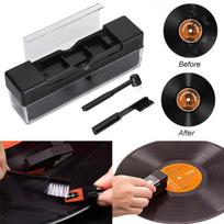 2 viename Vinilinių plokštelių valymo šepetėlių rinkinys Stylus Velvet Antistatic Cleaner Kit