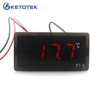 PT-6 integruotas skaitmeninis temperatūros matuoklis -40 ~ 110C vakcinos dėžutės termometras su 2 m temperatūros jutikliu