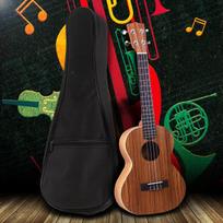 21 colio nešiojamas Ukulele minkštas medvilninis dėklas Havajų 4 stygų gitaros vandeniui atspari kuprinė black