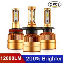 2 vnt H7 LED H1 H4 H3 H11 H8 H9 H27 880 881 9005 9006 HB3 HB4 LED priekinių žibintų lemputės su 1515 mikroschemomis 12V automobilio lemputė automatinė LED lempa H3