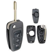 3 mygtukų automobilio raktų pakabos dėklas, apverčiamas dangtelis FO21, tinka Ford Focus Mk1 Mondeo Transit Connect