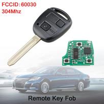 304Mhz 2 mygtukų automobilio nuotolinio valdymo pultas su 4C mikroschema 60030, skirta Toyota Corolla