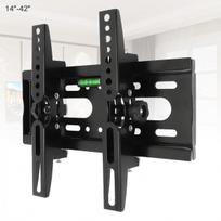 Universalus 25 kg reguliuojamas televizoriaus sieninio laikiklio pakreipimas su lygiu, skirtas 14–42 colių LCD LED monitoriui