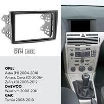 Automobilių radijo skydelis OPEL Astra (H) 2004-2010; Antara, Corsa (D) 2006-2015; „Zafira“ (B) 2005–2012 m. priekinės plokštės prietaisų skydelio rinkinys, įdiekite rėmelio apdailos adapterį