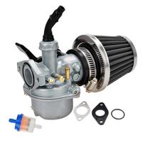 PZ19 karbiuratorius ir 35 mm oro filtras tinka Taotao 50cc 70cc 110cc 125cc ATV 14.5 x8.5x10.5 cm sidabras