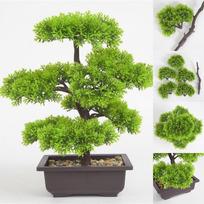 Dirbtiniai augalai Pušis Bonsai Maži medžiai vazoniniai augalai netikros gėlės Vazoniniai papuošalai namų dekoravimui Viešbučių sodo dekoravimas
