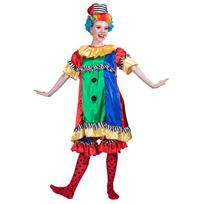 Moteriškas cirko klouno kostiumas, moteriška puošni suknelė, „Cosplay“ Helovino vakarėlio apranga suaugusiems S