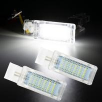 Automobilio baltos spalvos LED durelių bagažinės pėdos pirštinių dėžutės lemputė 2x skirta VW Caddy Golf Eos Passat SciroccoTouareg Sharan Skoda balta
