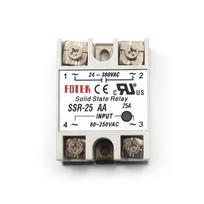 24V-380V 25A Ssr-25Aa Kietojo kūno relės modulis 80-250V kintamoji-kintamoji srovė