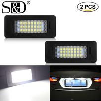 2vnt Xenon White LED automobilio valstybinio numerio žibintai Canbus BMW E60 E39 E61 E70 E71 E72 E82 E84 E88 E90 E91 E92 E93 12V
