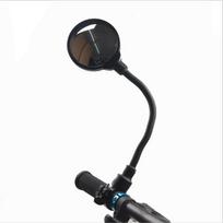 Ilgi dviračio galinio vaizdo vairo veidrodėliai 360 laipsnių kalnų plento dviračio motociklo lankstoma žarna, reguliuojamas galinio vaizdo veidrodėlis 1 pc juoda