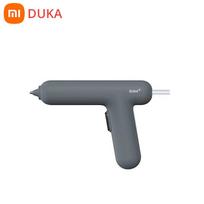 „Xiaomi DUKA EG1“ elektrinis karšto lydalo klijų pistoleto kaitinimas elektrinis belaidis mini klijų pistoletas „pasidaryk pats“ taisymo įrankis su 8 vnt 7 mm klijų lazdelėmis pilka
