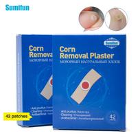 Sumifun 42 vnt. Pėdų kukurūzų šalinimo nuospaudos žudančios nuospaudos Padų skausmą malšinantis gydomasis tinkas Medicininis lipdukas kukurūzų gipsas 42pcs