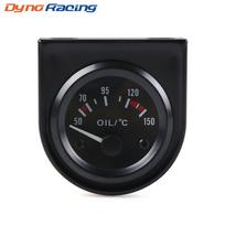 2 colių 52 mm alyvos temperatūros matuoklis Universalus 50 ~ 150 C automatinis alyvos temperatūros matuoklis Baltas LED automobilio matuoklis