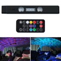 1 rinkinys LED automobilio atmosferos šviesos belaidis stogo apšvietimas su žvaigždutėmis kelių režimų RGB 5 režimai vidaus dekoratyvinis aplinkos apšvietimas automobilių skaitymo lempa su nuotolinio valdymo pultu
