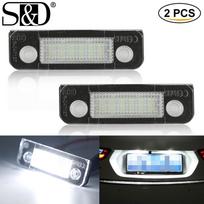 2 vnt Automobilio LED numerio apšvietimo lempos valstybinio numerio žibintai Auto lemputė Canbus 6000K 12V Ford Fusion Mondeo/MK2 Fiesta MK5