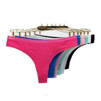 G String Sexy Moteriškos Stringai Medvilninės Moteriškos Kelnaitės Apatiniai ML XL 6 vnt. / part. M įvairiaspalvis